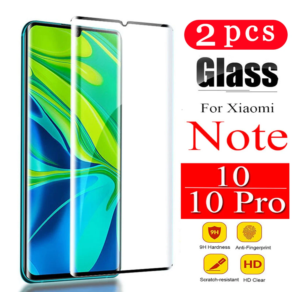 2 шт. для xiaomi mi note 10 pro cc9e cc9 9T 9 se lite закаленное стекло защиты экрана телефона