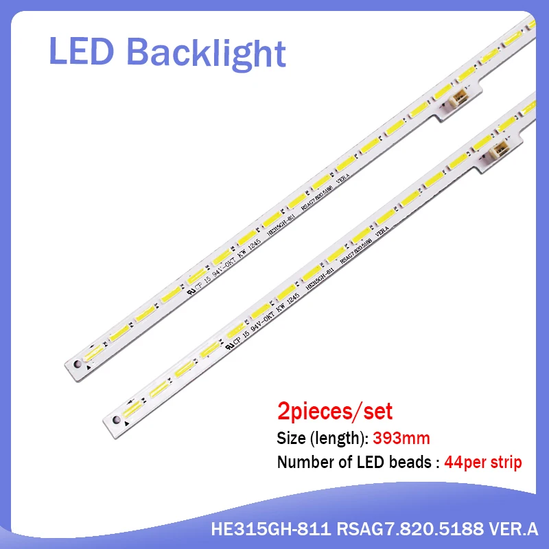 10 pcs/set LED backlight bar HE315GH-B11 RSAG7.820.5102 for LED32K160JD GT-1119424-A 44 LEDs 393MM new