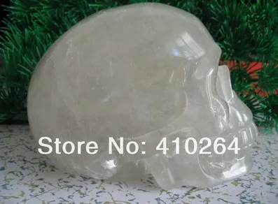 327 фэншуй на удачу прозрачный кварц рок череп Резьба Реалистичная Хрустальная