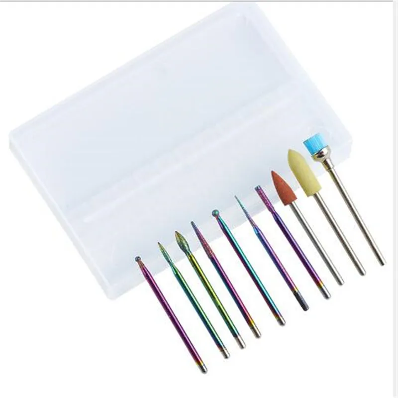 

Manicure tungsten steel alloy magic color grinding head set grinding machine grinding head brush polishing tool