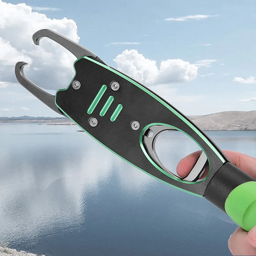 

15kg Aluminium Fishing Pliers with Portable Fishing Lip Grip Grabber Weight Scale Fishing Tool Tackles