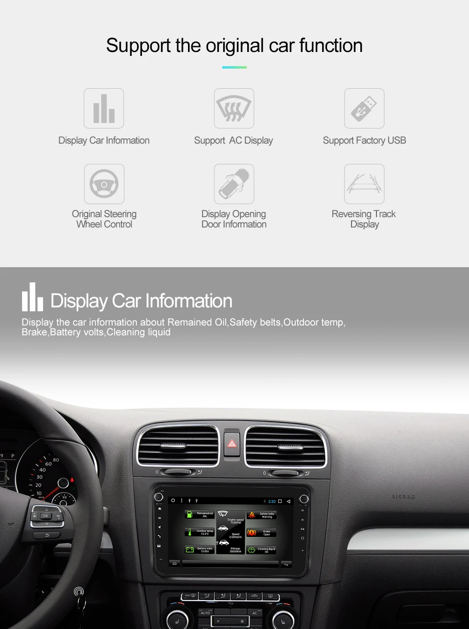 Uniway " 2 din android 8,1 автомобильный dvd для vw passat b6 b7 golf 5 6 tiguan polo octavia rapid fabia мультимедийный навигационный плеер
