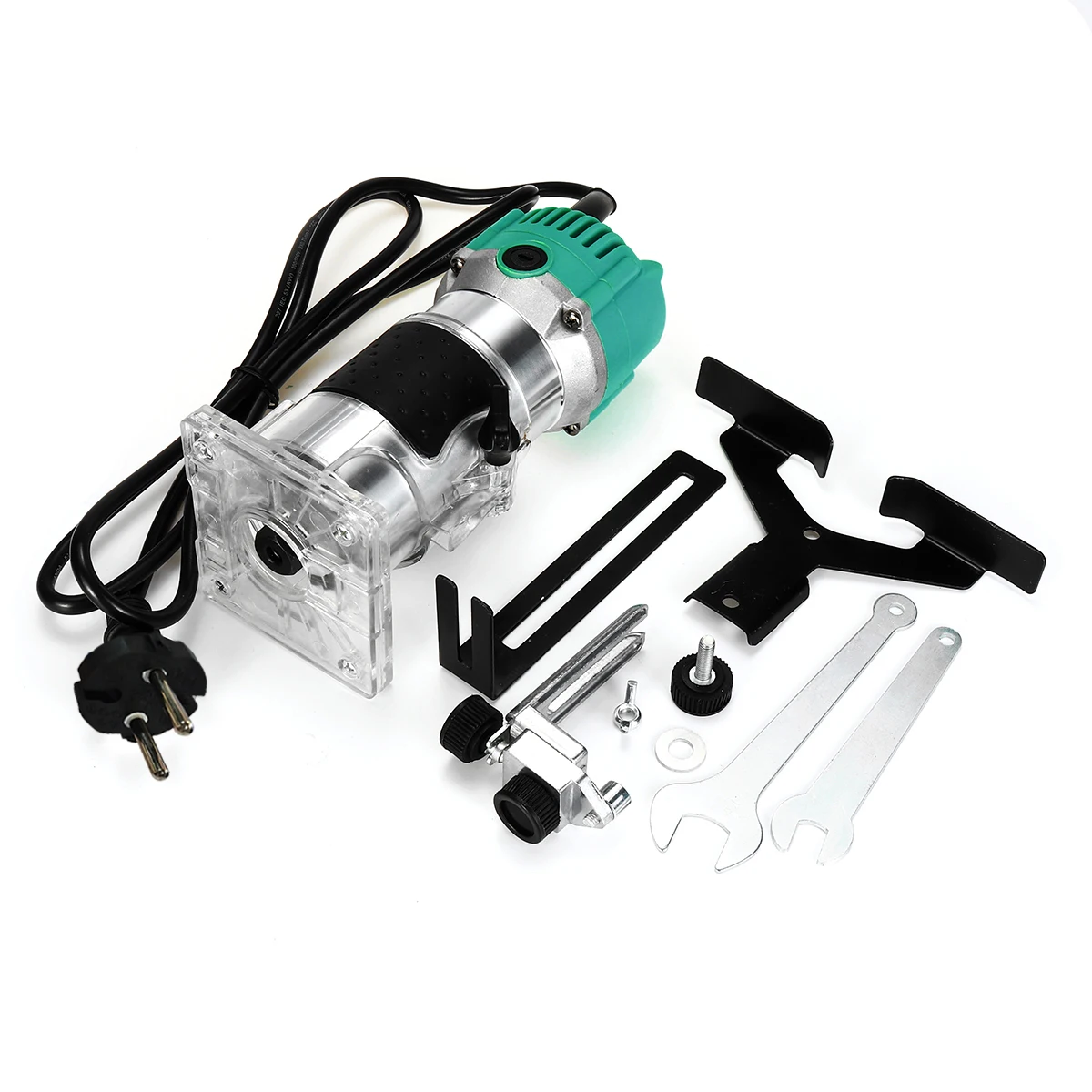 

1500W 220V Wood Trimming Machine Trimmer Router Wood Milling Slotting Trimmer Machine Hand Carving Wood Router Machine