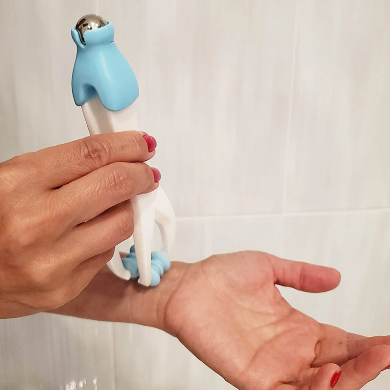 

2-In-1 Finger Massager for Arthritis Pain Relief ,Carpal Tunnel, Tingling, Stiffness, Fatigue-Blue