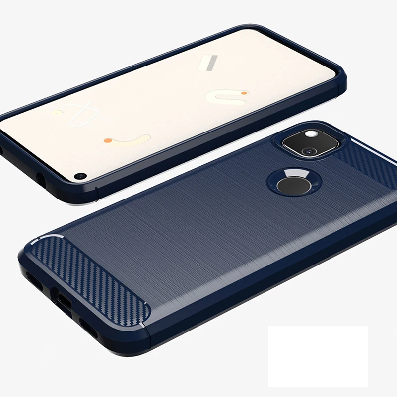 Противоударный чехол из углеродного волокна для Google Pixel 2 3 4 5 3A XL 4A 4G телефона 2XL 3XL