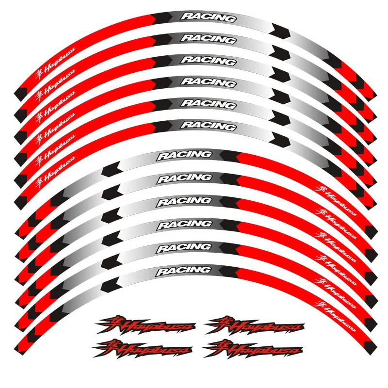 Высококачественные светоотражающие Стикеры для мотоциклов Suzuki Hayabusa наклейки на