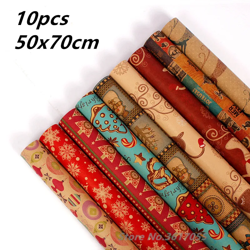 Pack of 10 Christmas wrappers