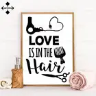 Настенный декор для парикмахерской, забавный постер с цитатами для стрижки, Современная Минималистичная картина, черно-белая холщовая картина для парикмахера, подарок