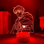 Фигурка аниме атака на Титанов 4 Armin Arlert, 3d светильник для спальни, Декор, светильник, детский подарок на день рождения, манга, shкруги, не Kyojin