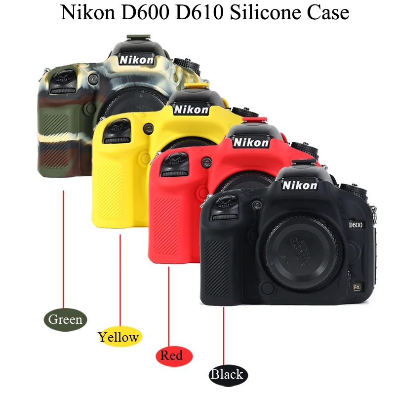 Хорошая камера видео сумка для Nikon D600 D610 силиконовый чехол резиновый камеры