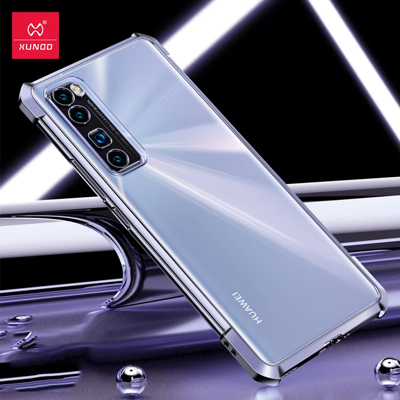 

Phone Case For Honor Nova 7 Pro 7 SE Case Xundd Transparent Soft Tpu Back Fitted Protective Plating Fashion For P40 lite 5G Case