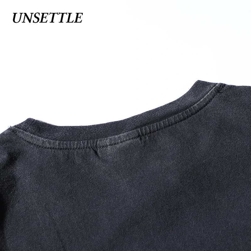 UNSETTLE 2020SS Harajuku мужские/женские футболки с принтом собаки летняя уличная футболка