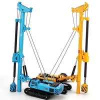 kdw alloy model 164 rotary drilling rig crawler diecast excavator model toy engineering vehicle hobby collection for children