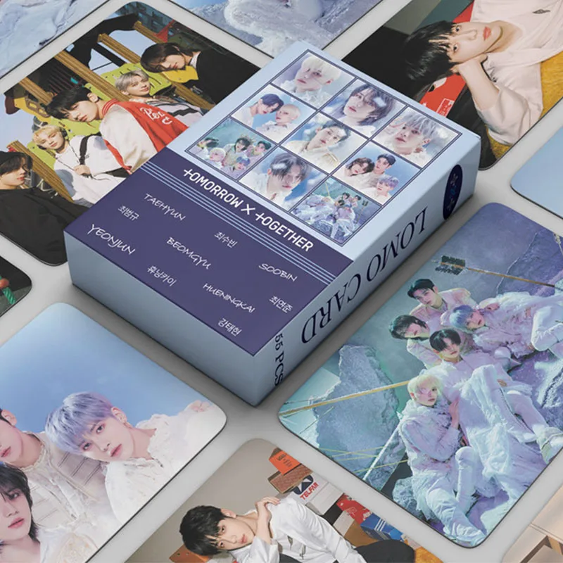 

55 Pcs/ Set Kpop TXT Lomo Cards The Chaos Chapter: FREEZE Album Photocard High Quality HD Photo Album Cards