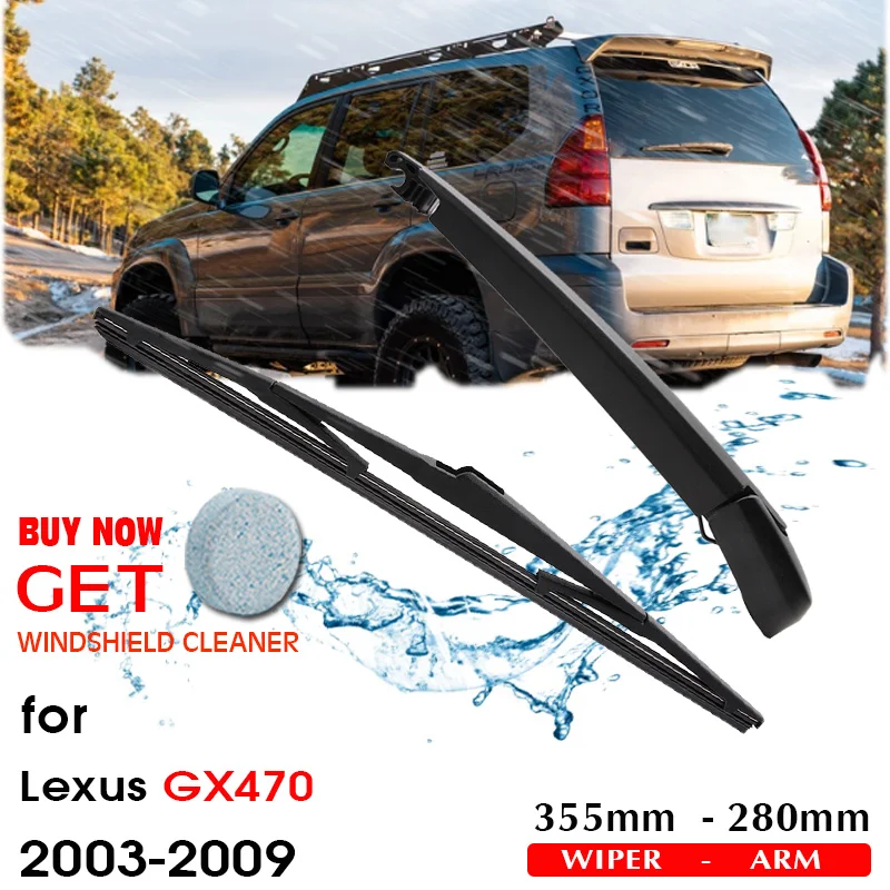 Car Wiper Blade Rear Back Window Windscreen Windshield Wipers Auto Accessories For Lexus GX470 Hatchback 355mm 2003-2009
