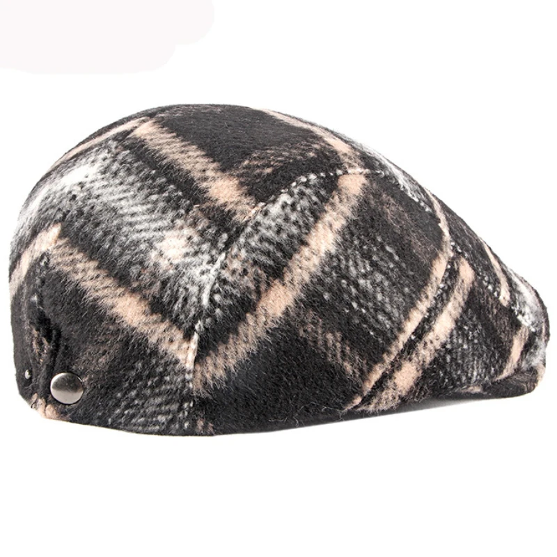 HT3306 Berets Men Women Winter Wool Hat Adjustable Ivy Newsboy Flat Cap Male Female Vintage Artist Painter Beret Hat Beret Cap