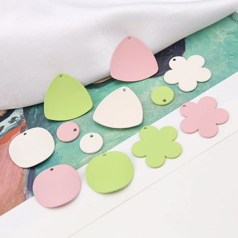 10 шт. новый дизайн хит продаж матовые серьги подвески из сплава с распылителем