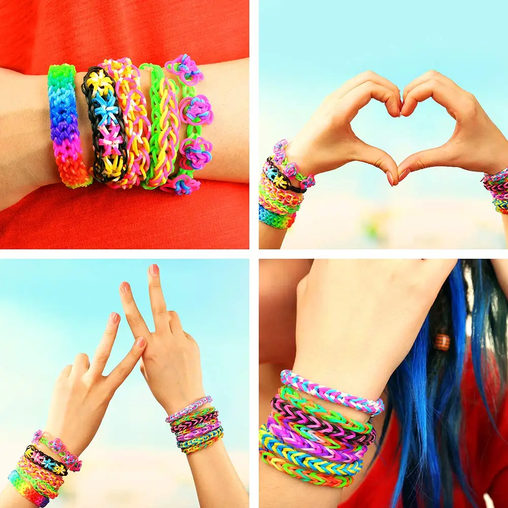 Набор для изготовления браслетов из бусин с нитью вышивки бусины буквами