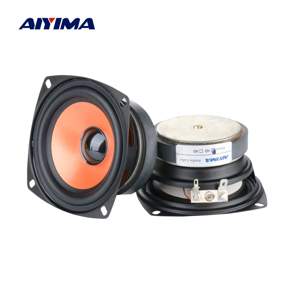 

AIYIMA 3.5 Inch 4 Ohm 20W Full Range Audio Speakers Column Portable Sound Music Altavoz Loudspeaker for Home Theater DIY 2PCS