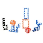Змея Спиральный антистрессовый куб складная линейка-трансформер Волшебная детская головоломка развивающая игрушка для детей с аутизмом
