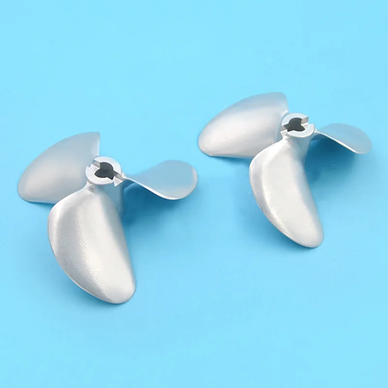 

1PC CNC Aluminum 3-blade Propeller Diameter 70mm 72mm Paddle Pitch 1.4 Hole 6.35mm CW Props for RC Gasoline Boat Racing O Yacht