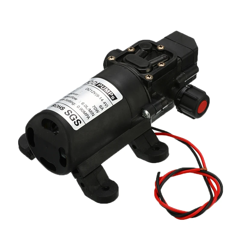 Небольшой Сейф самовсасывающий насос DC12V 70 Вт 130PSI 6л/мин Высокое стабильное