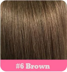 ZZHAIR, 100 г-140 г, 1"-24", волосы remy для машинного производства, 6 шт. в наборе, человеческие волосы для наращивания на заколках, набор на всю голову, Натуральные Прямые Волосы - Цвет: #6