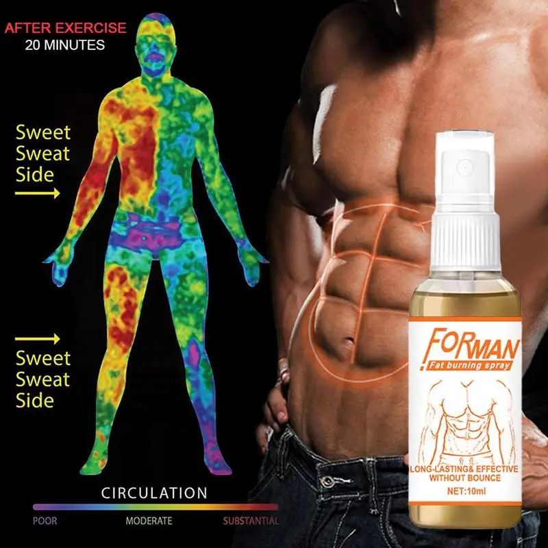 

Abdominal Burn Fat Spray Slimming Cream Massage Fitness Firming Essence Muscle Weight Loss Liquid