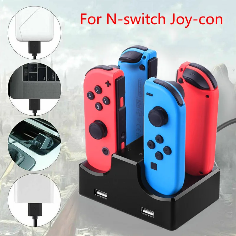 

Charger Docking Station Stand Base For Controller Nintend Nintendo Switch Joycon Joy Con Control Accessories Grip Charging Dock