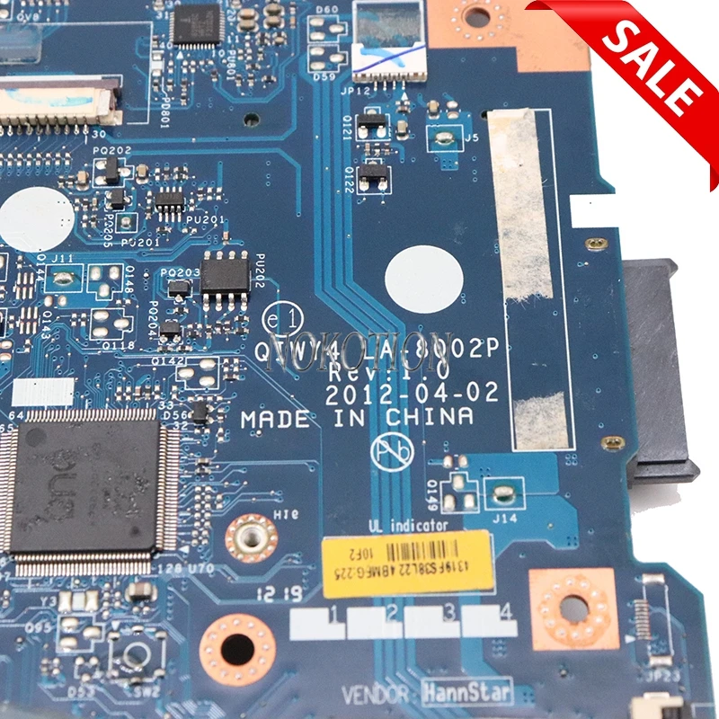 NOKOTION QIWY4 LA-8002P 0001314 Laptop Motherboard For Lenovo Y580 HM76 DDR3 GTX660M 2G Graphics | Компьютеры и офис