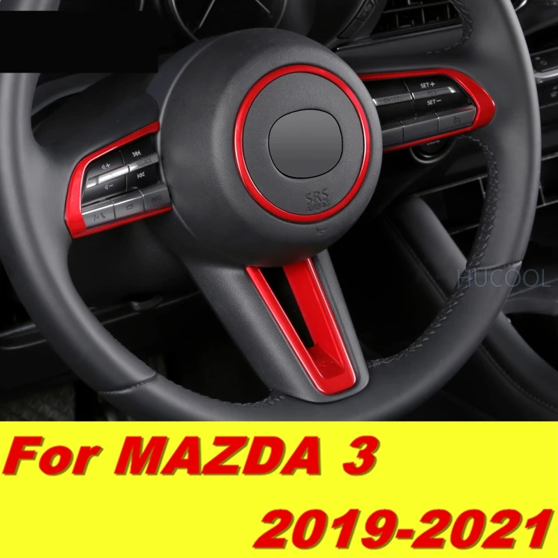 Декоративные наклейки на руль для Mazda3 Mazda 3 2019 2020 2021 внутренние декоративные