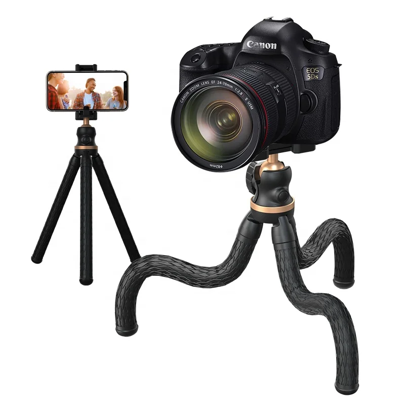 

Mini Octopus Tripod Single Camera Mobile Desktop Smartphone Live Bracket Handheld for iPhone Xiaomi Huawei