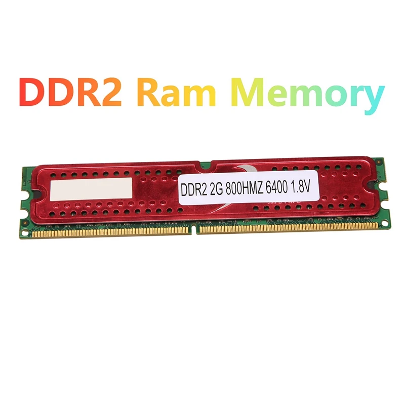 

Оперативная память DDR2 2 Гб, оперативная память 800 МГц PC2 6400 240 контактов 1,8 в DIMM с охлаждающим жилетом для AMD, оперативная память для настольног...