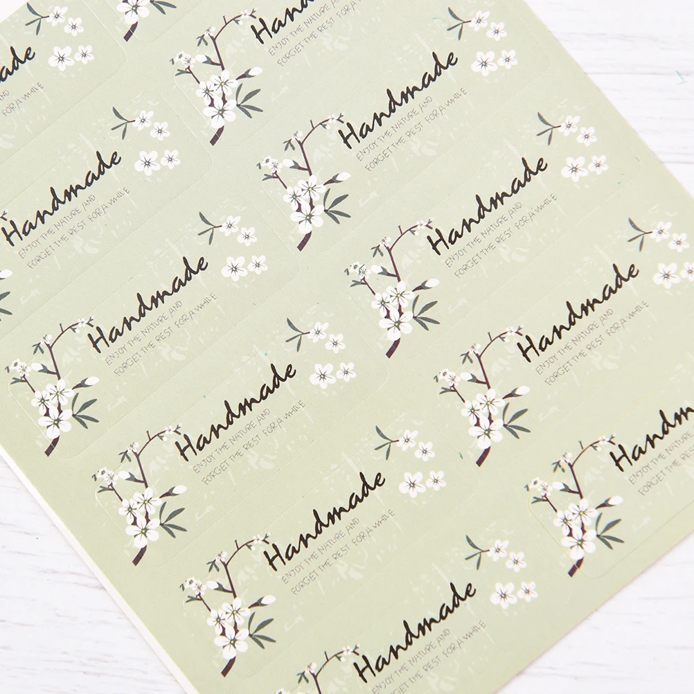 

60PCS/lot High Quality Fresh Style Made Seal Sticker Handmade Gift Label Sticker ZMONH