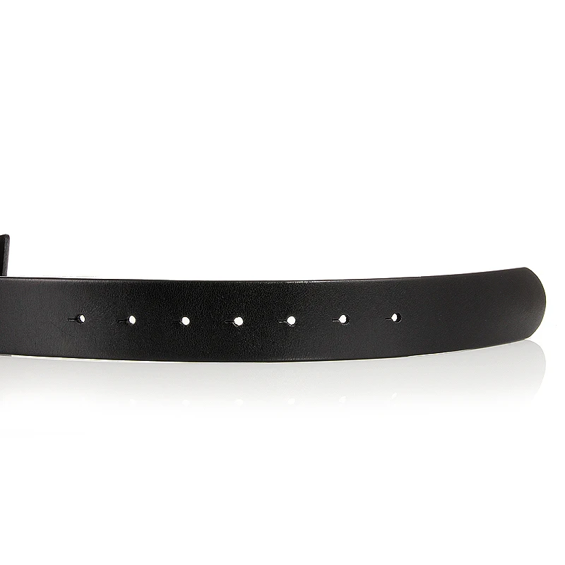 

Pure Cowhide Belt Strap 3.3CM 3.8cm No Buckle Genuine Leather Belts With Round Holes High Quality without smooth buckle