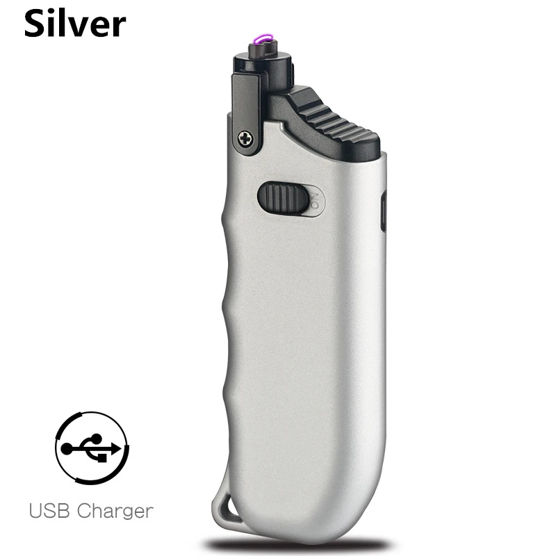 5,4 дюймов удлинительная электрическая зажигалка с подключением к USB ветрозащитная для кухни Женская плазменная дуговая Зажигалка для сигарет импульсные электронные турбо зажигалки
