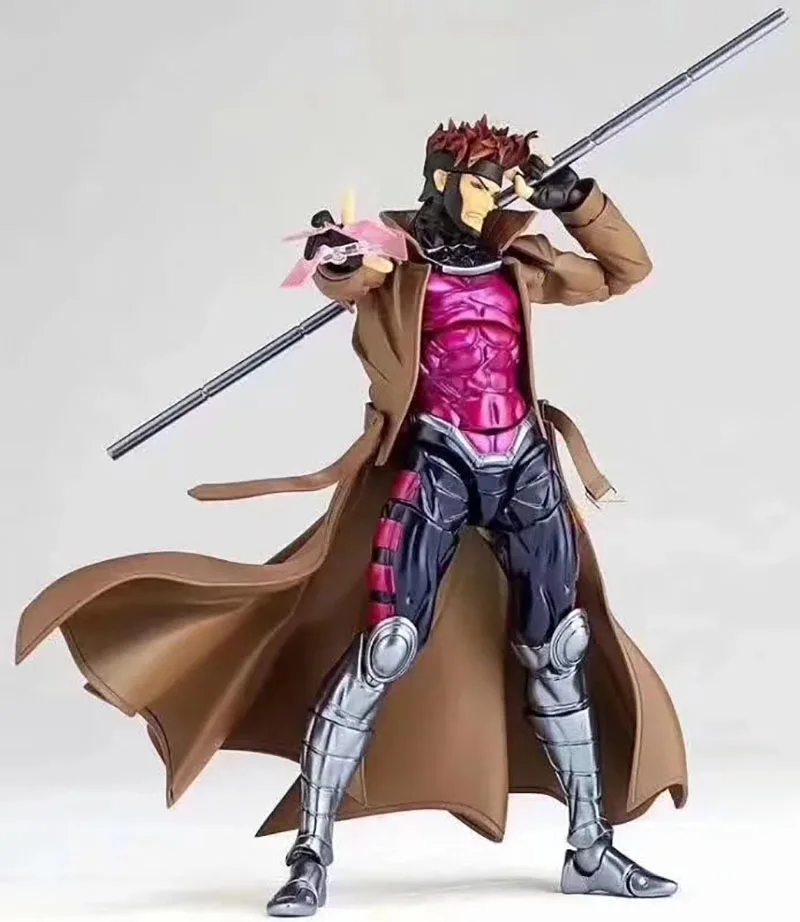 20cm Yamaguchi Revoltech GAMBIT X-MEN NO.012 Figurines PVC Action Figure Collectible Toys Gifts | Figures