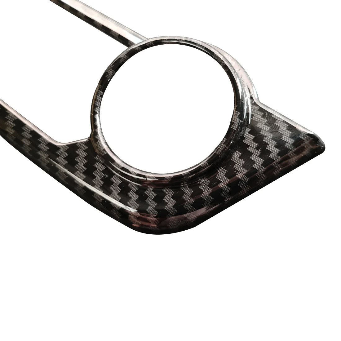 

Carbon Fiber Color Inner Center Console Button Frame Gold Cover for Toyota RAV4 2013 2014 2015 2016 2017 2018