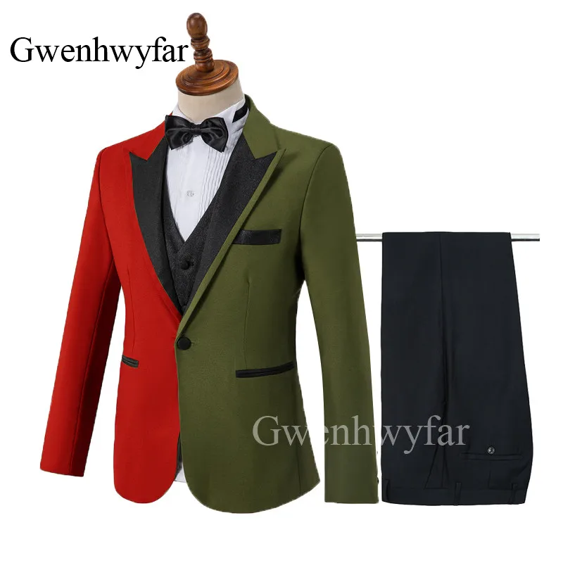 3 шт. мужские костюмы Gwenhwyfar разных цветов повседневные Костюмы 2020 свадебные