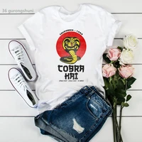 karate cobra t shirt women harajuku summer tops funny graphic t shirt women aesthetic 90s tshirt femme hip hop female clothing