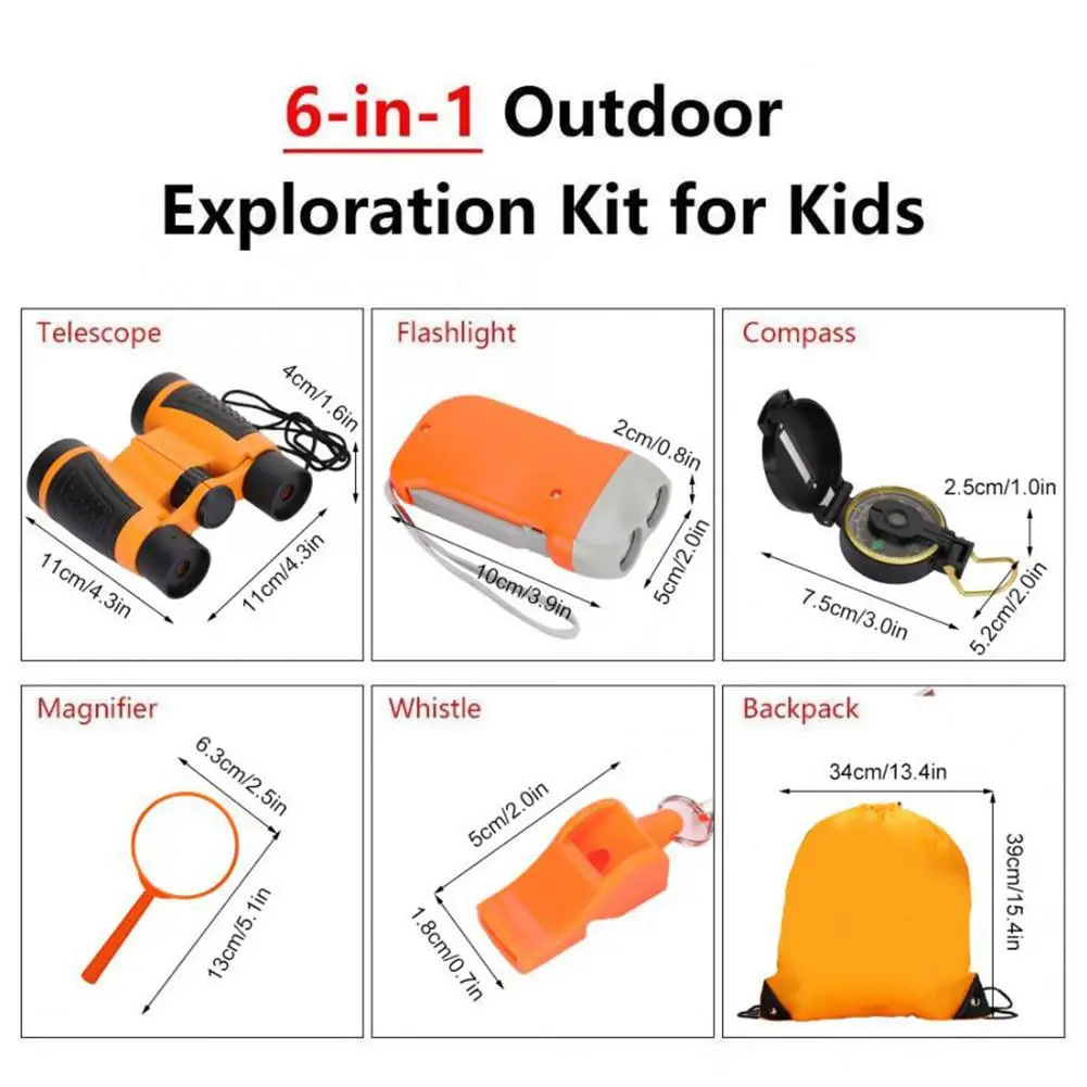 6 шт. детский набор для исследования на открытом воздухе Детский комплект