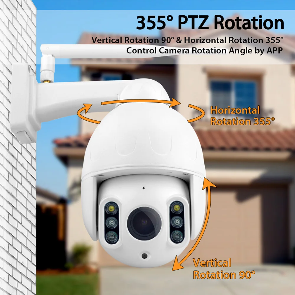 K64A 16X зум WiFi 1080P PTZ ip-камера для лица автоматическое отслеживание Водонепроницаемый Открытый Обнаружение движения ночное видение инфракрасная камера системы безопасности