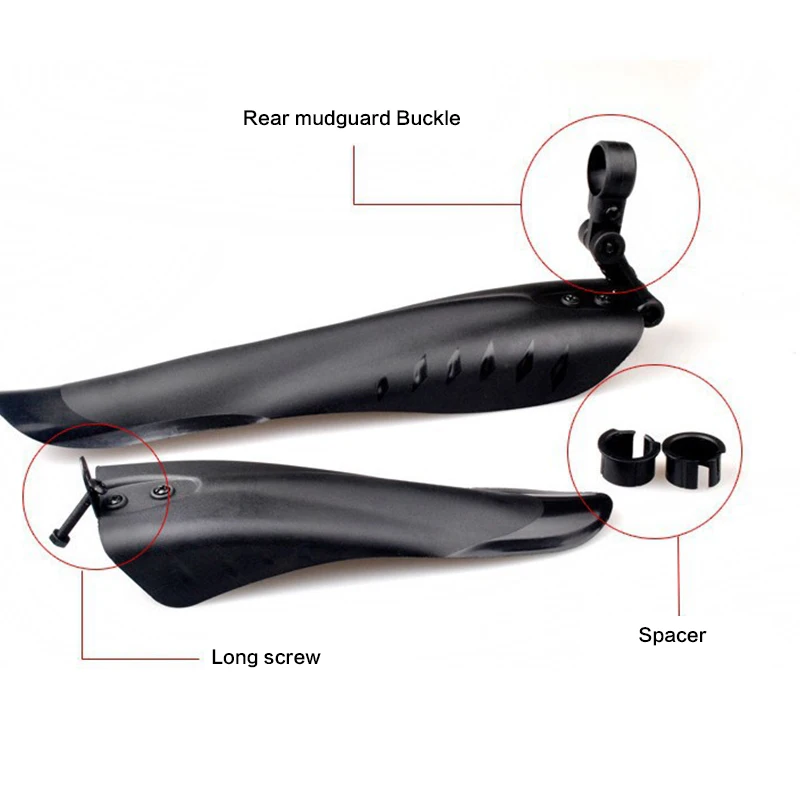 Велосипедные Брызговики для горного велосипеда комплект из 2 шт. грязевые щитки