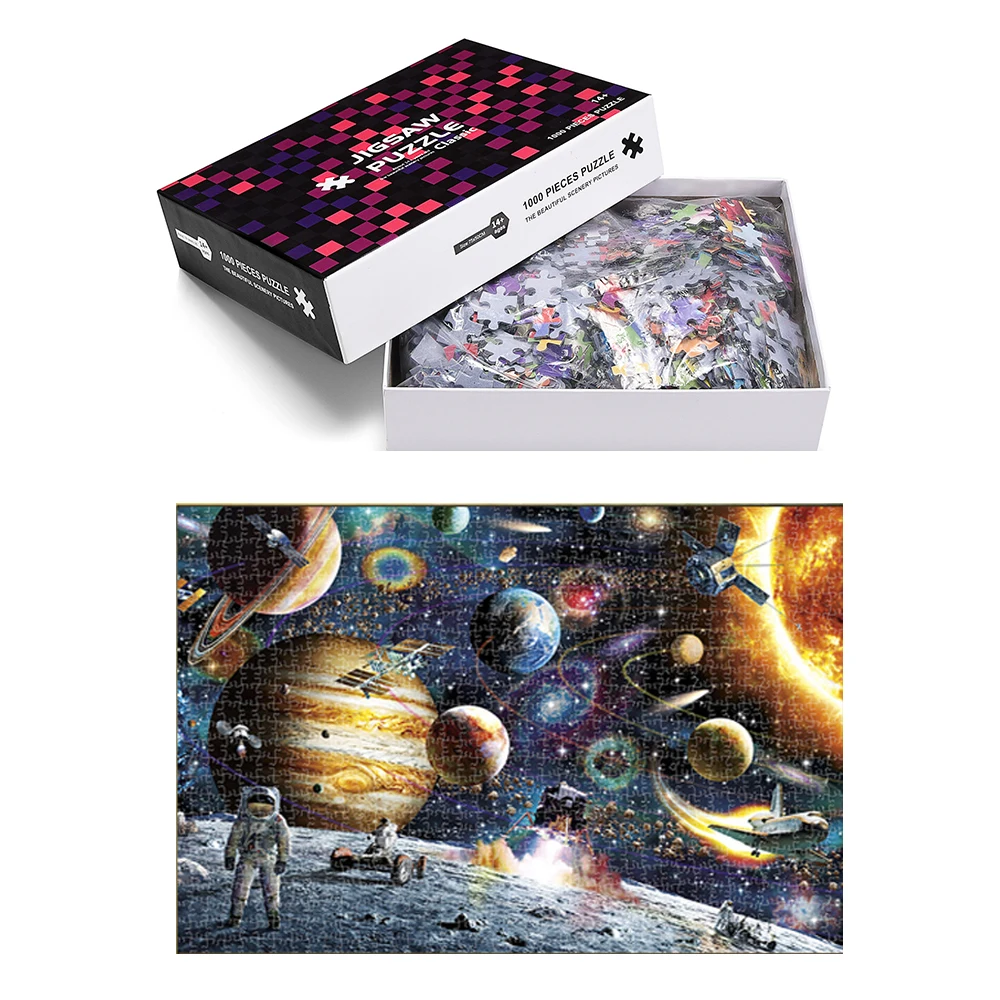 3D бумажные пазлы 1000 шт. детские игрушки для взрослых деревянные развивающие