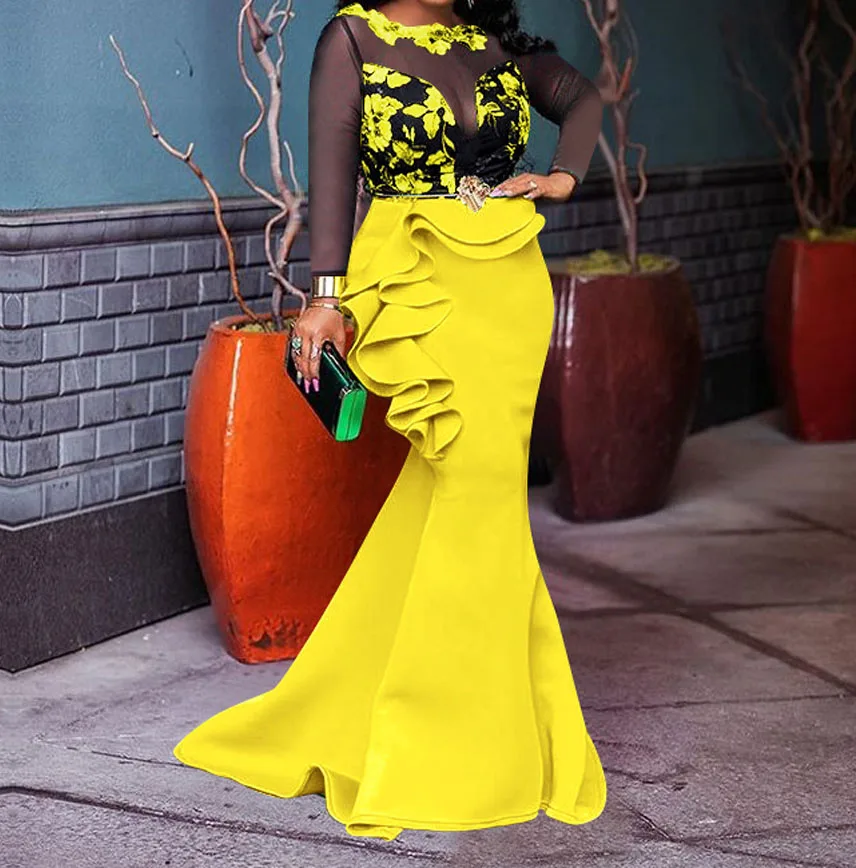 Женская вечерняя сумочка вечерние платье сексуальный лоскутное сетка с длинным