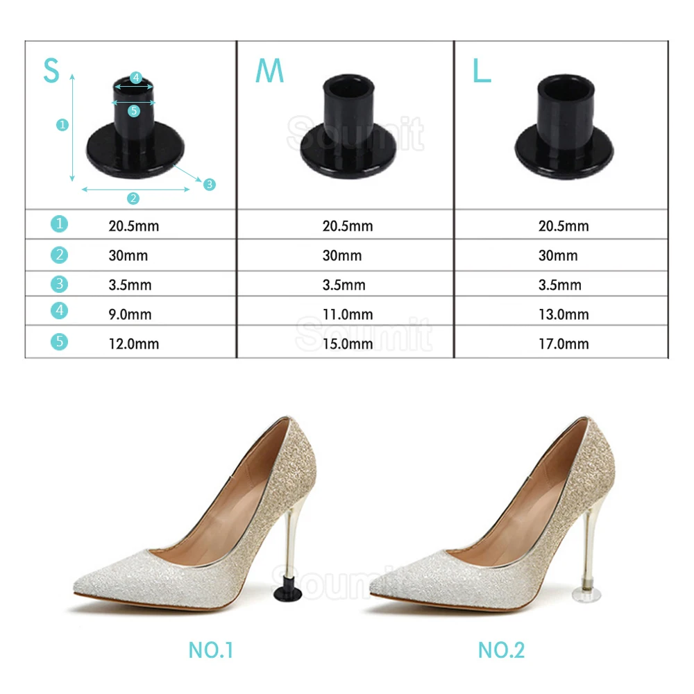 Heel Protectors Caps for Women High Heels Shoes Stopper Covers Anti-slip Latin Stiletto Dancing Shoe Care Accessories Cover Cap images - 6