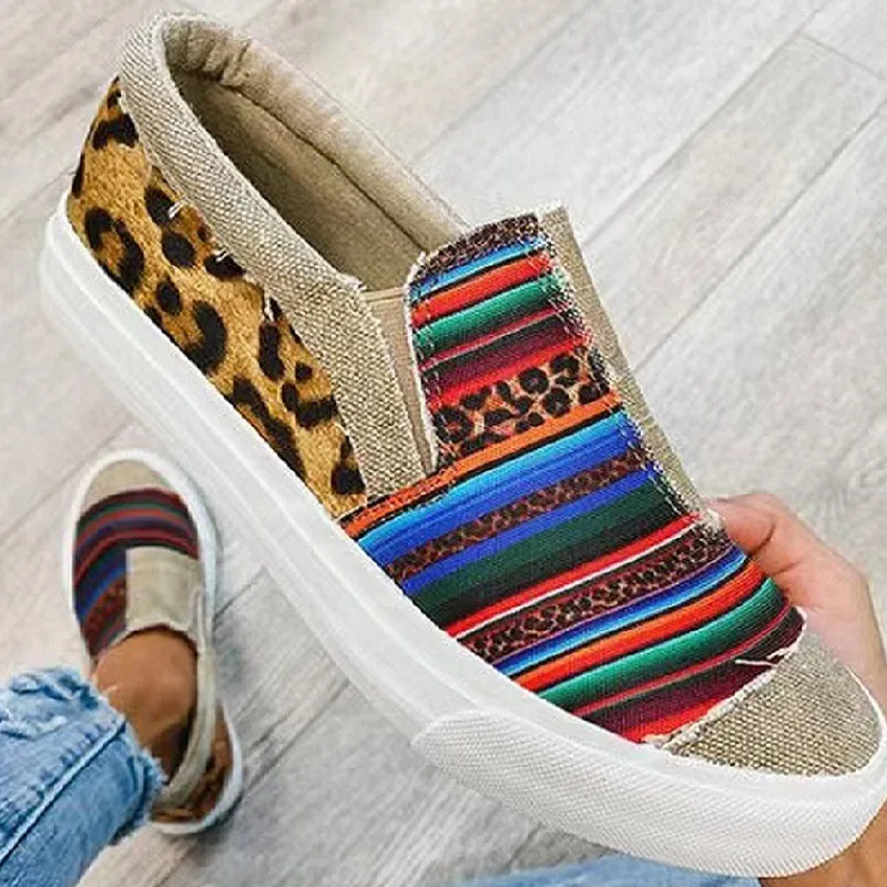 Женские повседневные джинсовые парусиновые лоферы на плоской подошве