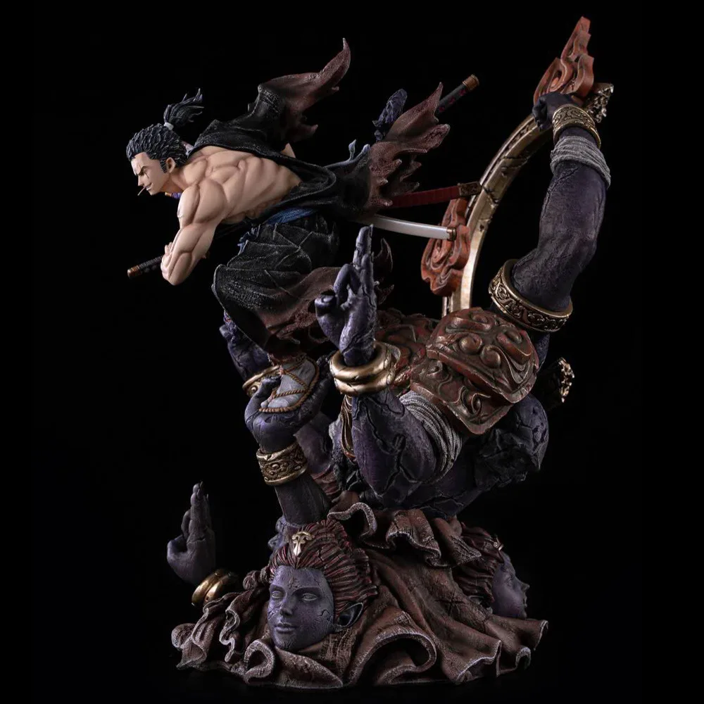 Аниме большой размер 52 см один кусок ророноа Зоро экшн-фигурка Луффи смола статуя