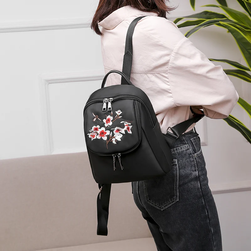 Роскошный рюкзак с вышивкой новинка 2020 весенний женский высокого качества