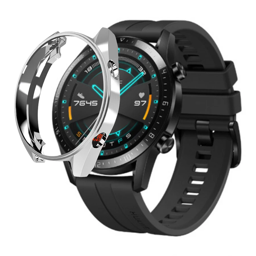 Для huawei Watch GT 2 чехол с мягким покрытием ТПУ защитный чехол для часов рамка оболочка протектор кожи для huawei GT 46 мм аксессуар